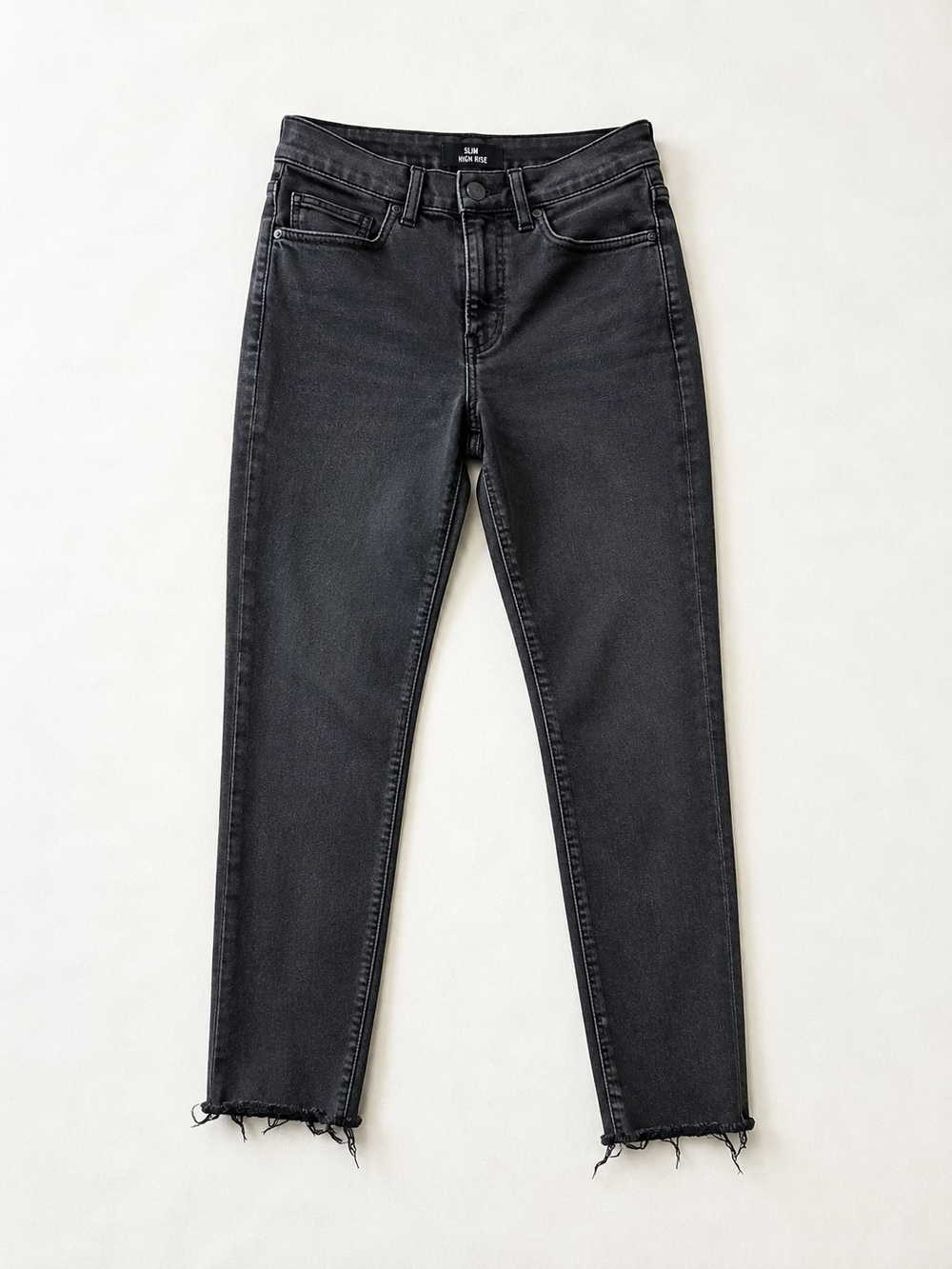 Black High-Rise Slim Jeans - Women